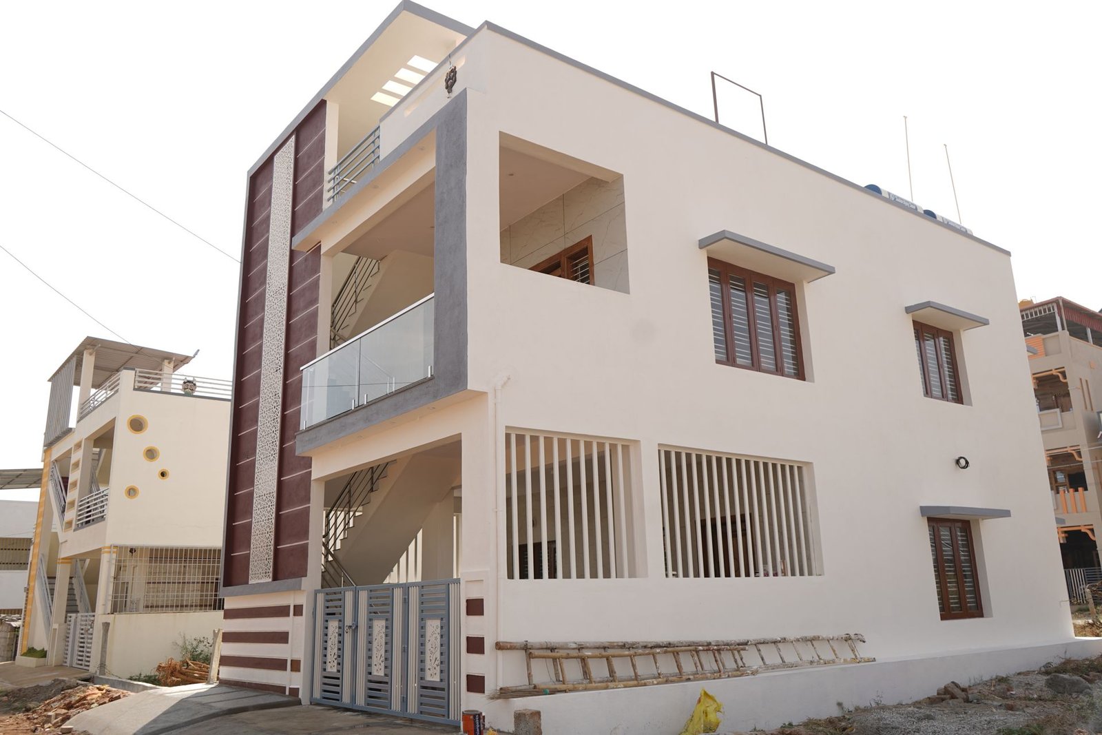 Completed G+2 independent house on a 30x40 site in Bengaluru built by Matrix Realty